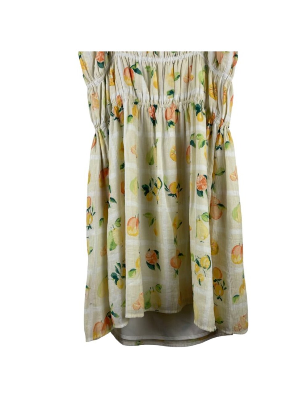 Abercrombie & Fitch Fruit Print Mini Sundress Adjustable Straps Medium Shirred - Picture 10 of 11